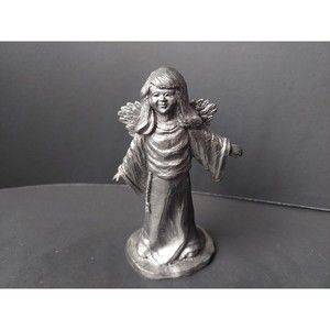Michael Ricker Pewter Figurine Little Girl Angel With Wings 2000